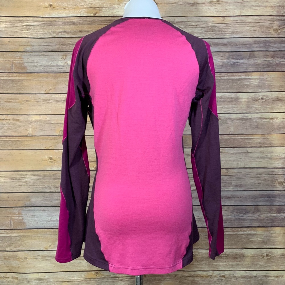 Patagonia Pink Purple Long Sleeve Athletic Top - Picture 2 of 8